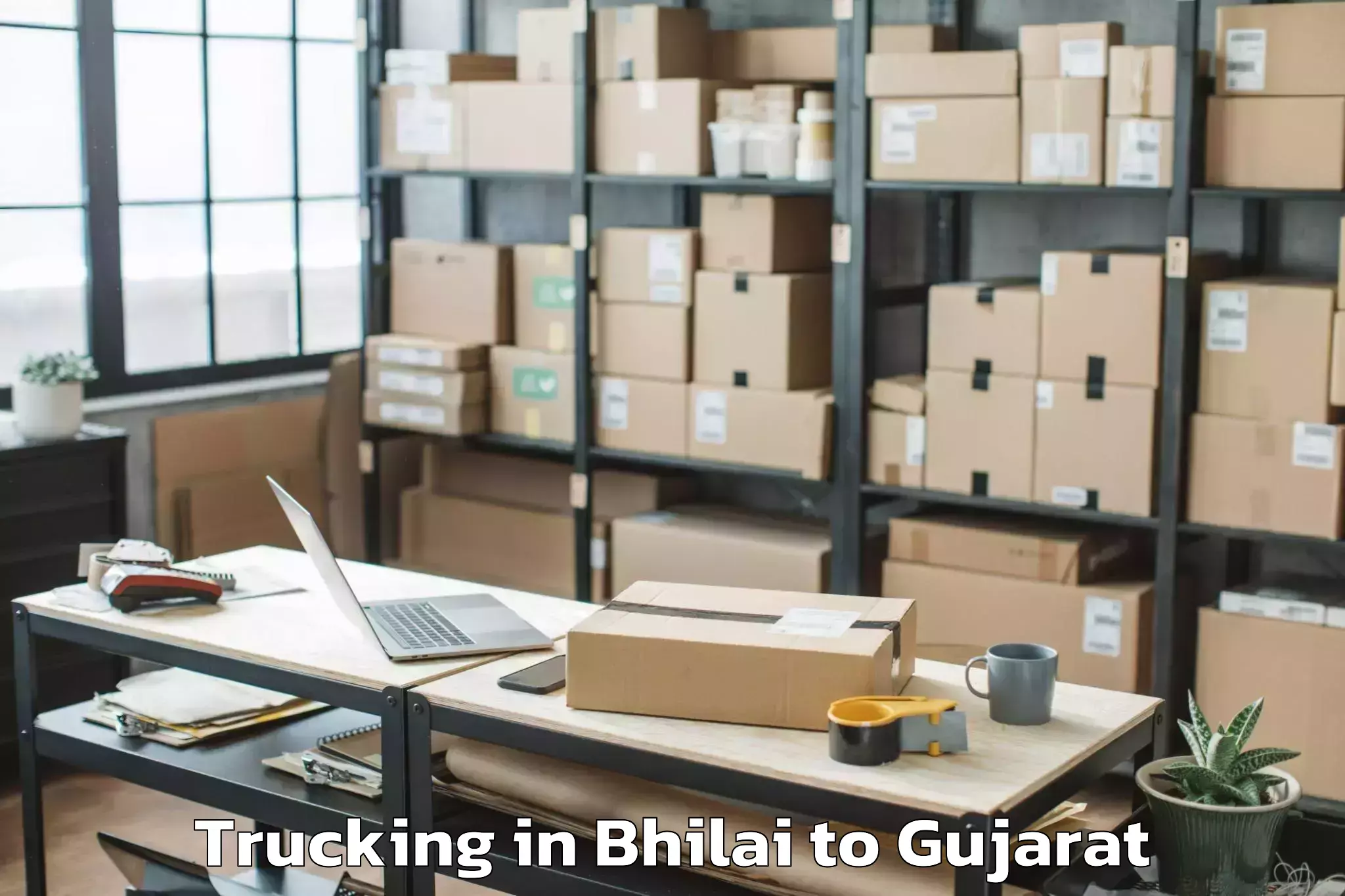 Top Bhilai to Kotda Sangani Trucking Available